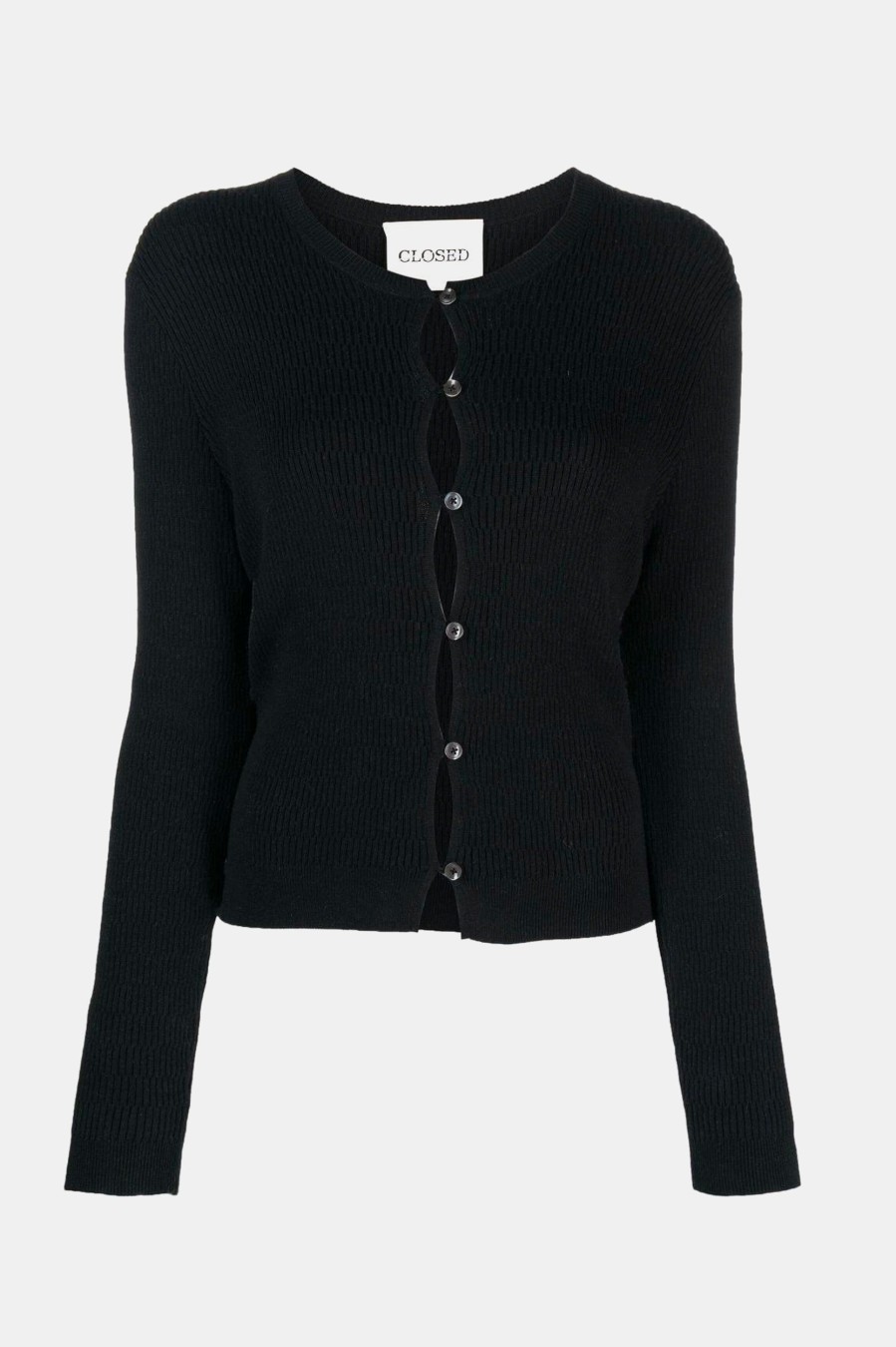 Knitwear And Sweaters CLOSED | Cropped Cardigan Long Sleeve In Black