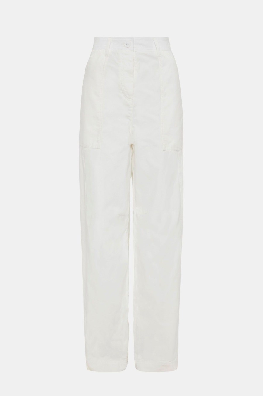 Trousers Matteau | Relaxed Cargo Pant In White