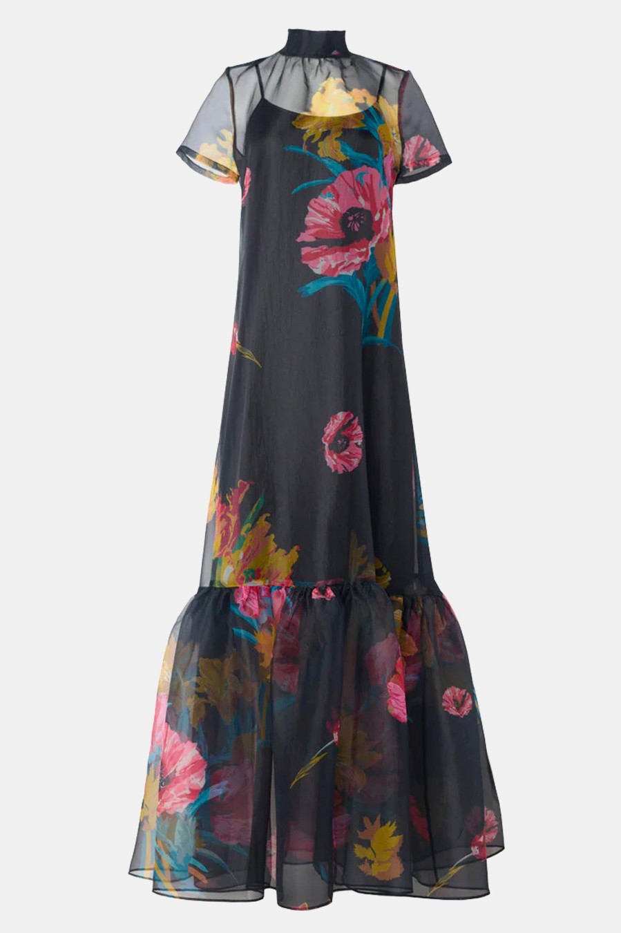 Dresses STAUD | Calluna Dress In First Bloom Night Floral