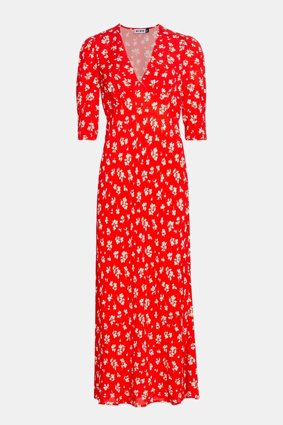 Dresses RIXO | Zadie Dress In Easy Red Floral