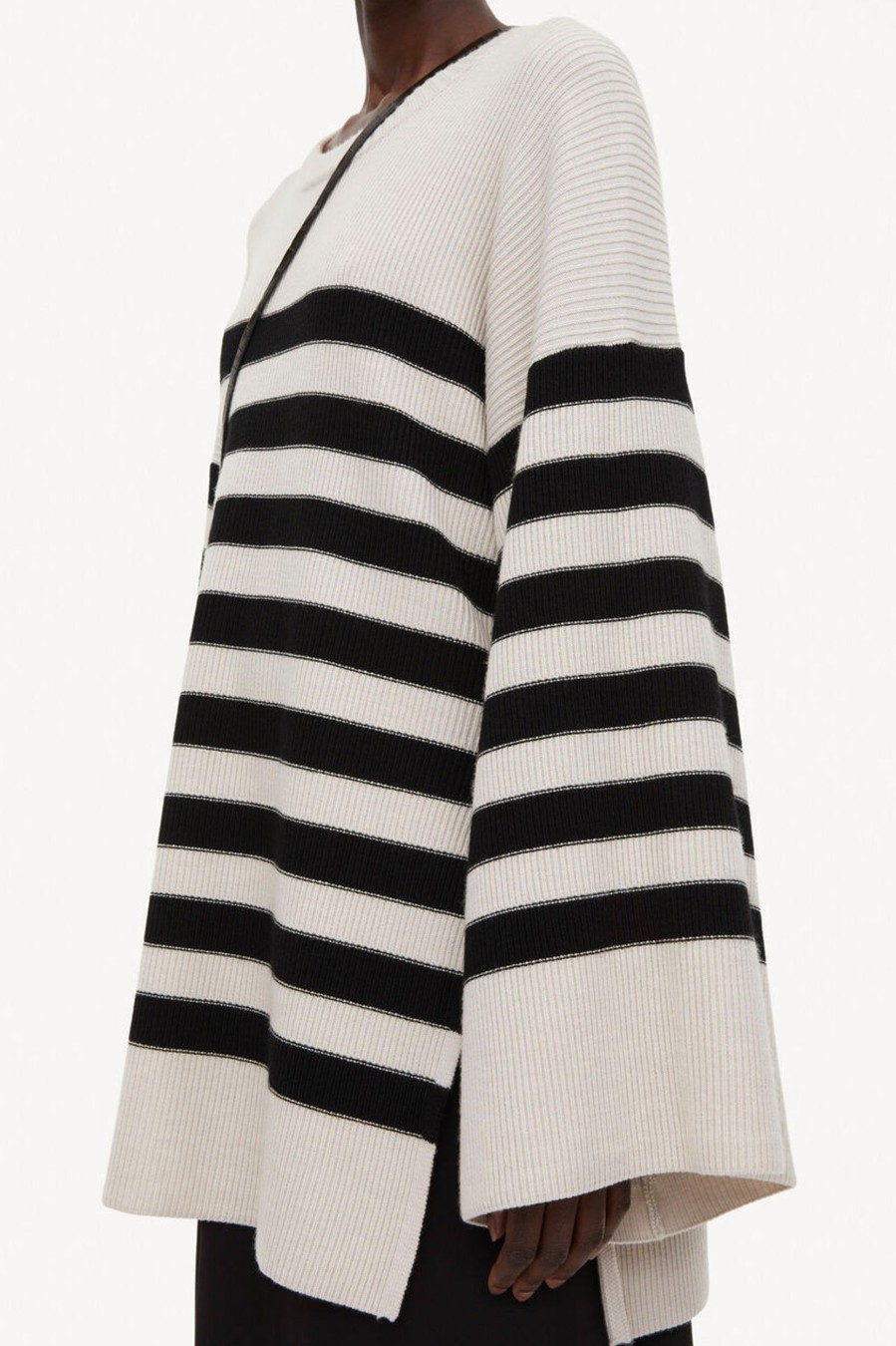 Knitwear And Sweaters By Malene Birger | Leon Sweater In Block Stripe Multi