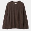 Knitwear And Sweaters Soft Goat | Oversized Cable Cashmere Sweater In Chocolate Brown