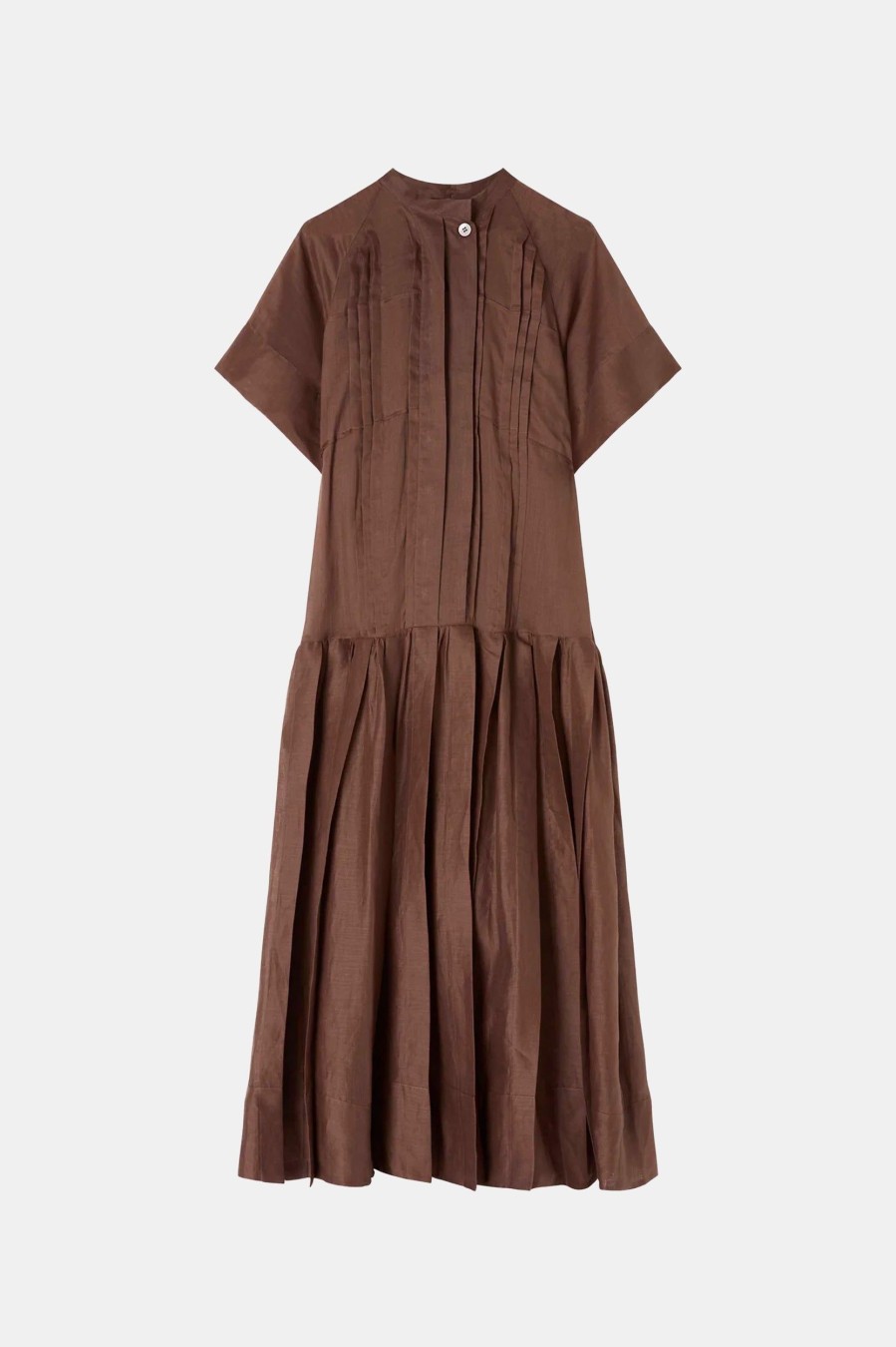 Dresses Lee Mathews | Hana Dress In Chocolate Brown