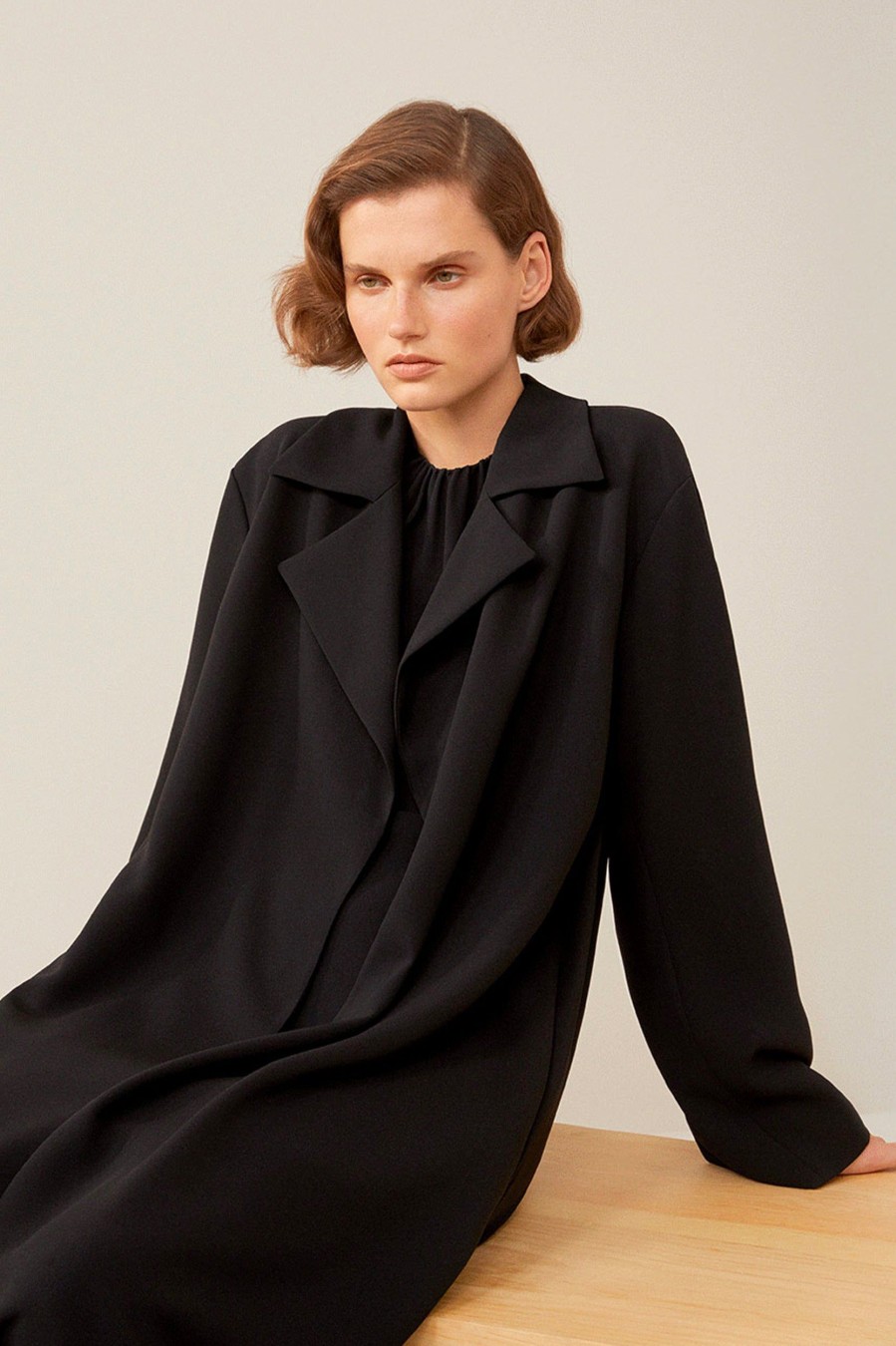 Coats And Jackets Theory | Simple Trench Black