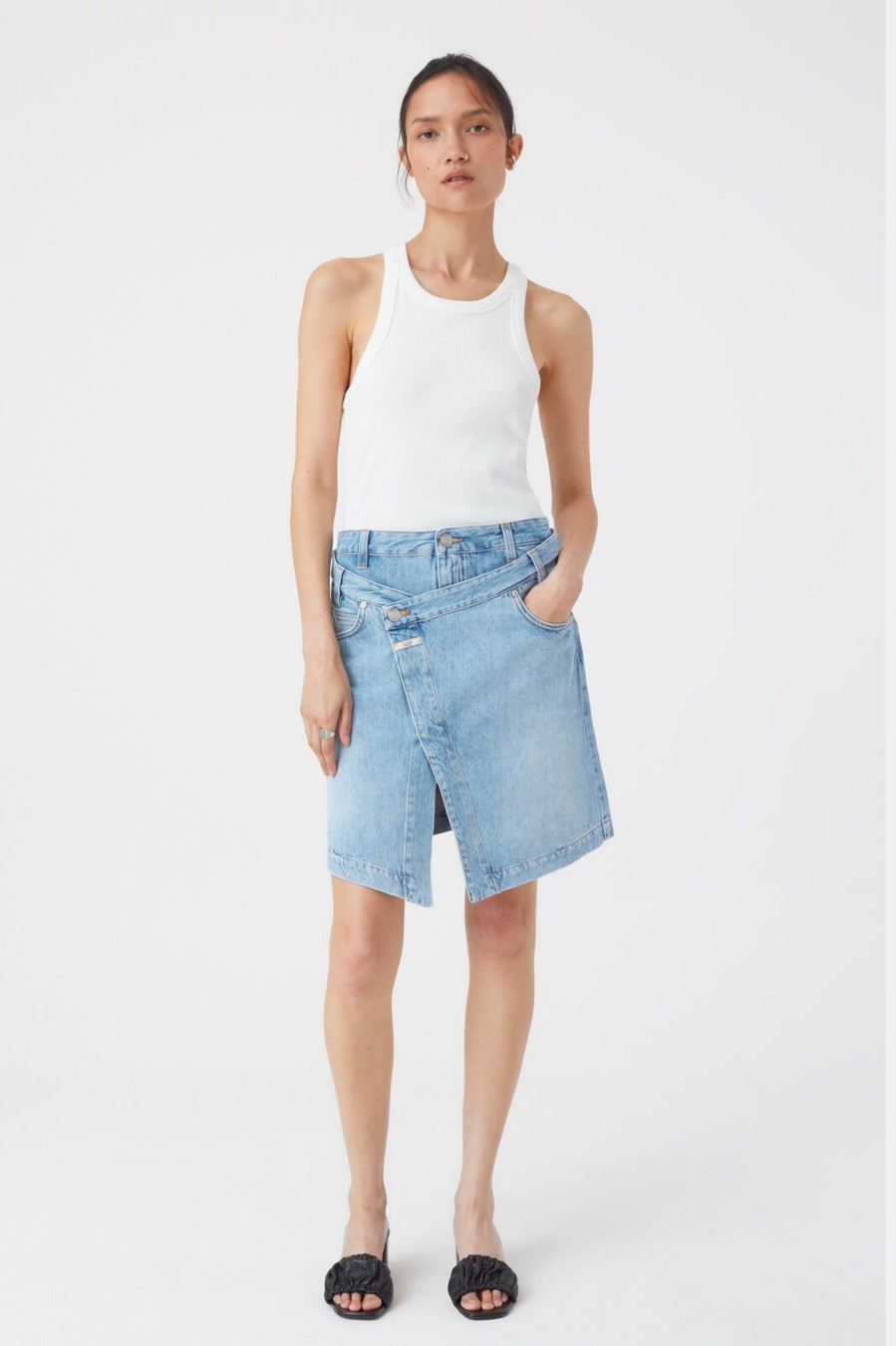 Denim CLOSED | Mini Skirt In Mid Blue Denim