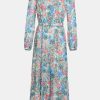 Dresses Saloni London | Jacquie-B Dress In Orchard Sage Floral