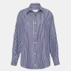 Tops And Shirts Matteau | Classic Stripe Shirt In Navy Blue