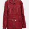 Coats And Jackets Veronica Beard | Keswick Jacket In Deep Brick Red