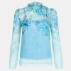 Tops And Shirts Saloni London | Mel-B Top In Orchard Bloom Blue