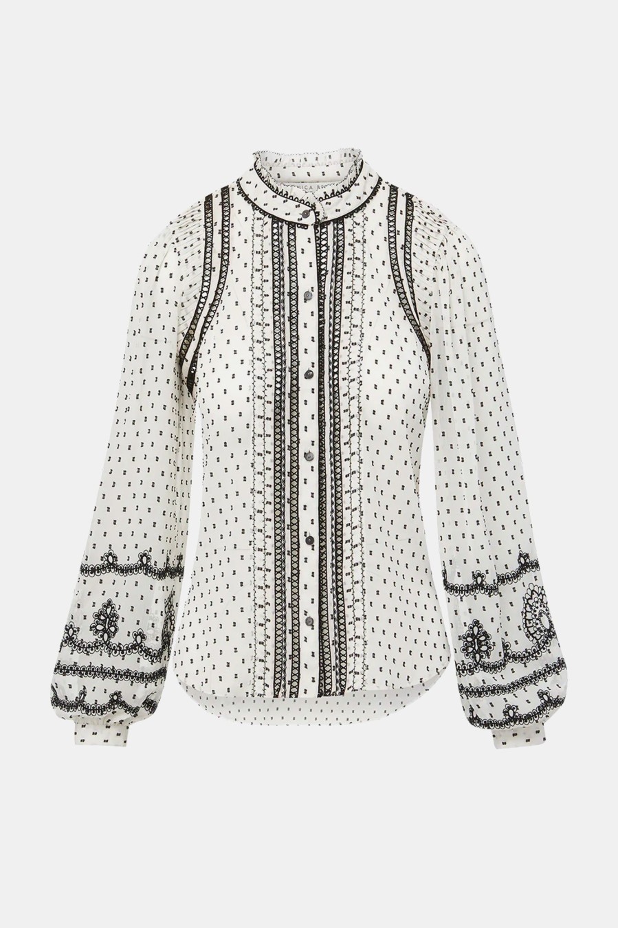 Tops And Shirts Veronica Beard | Pilotti Siwss Dot Blouse White