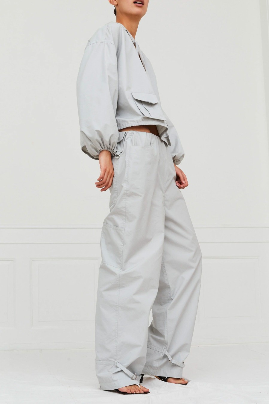 Trousers SAKS POTTS | Bini Cargo Pant In Misty Grey