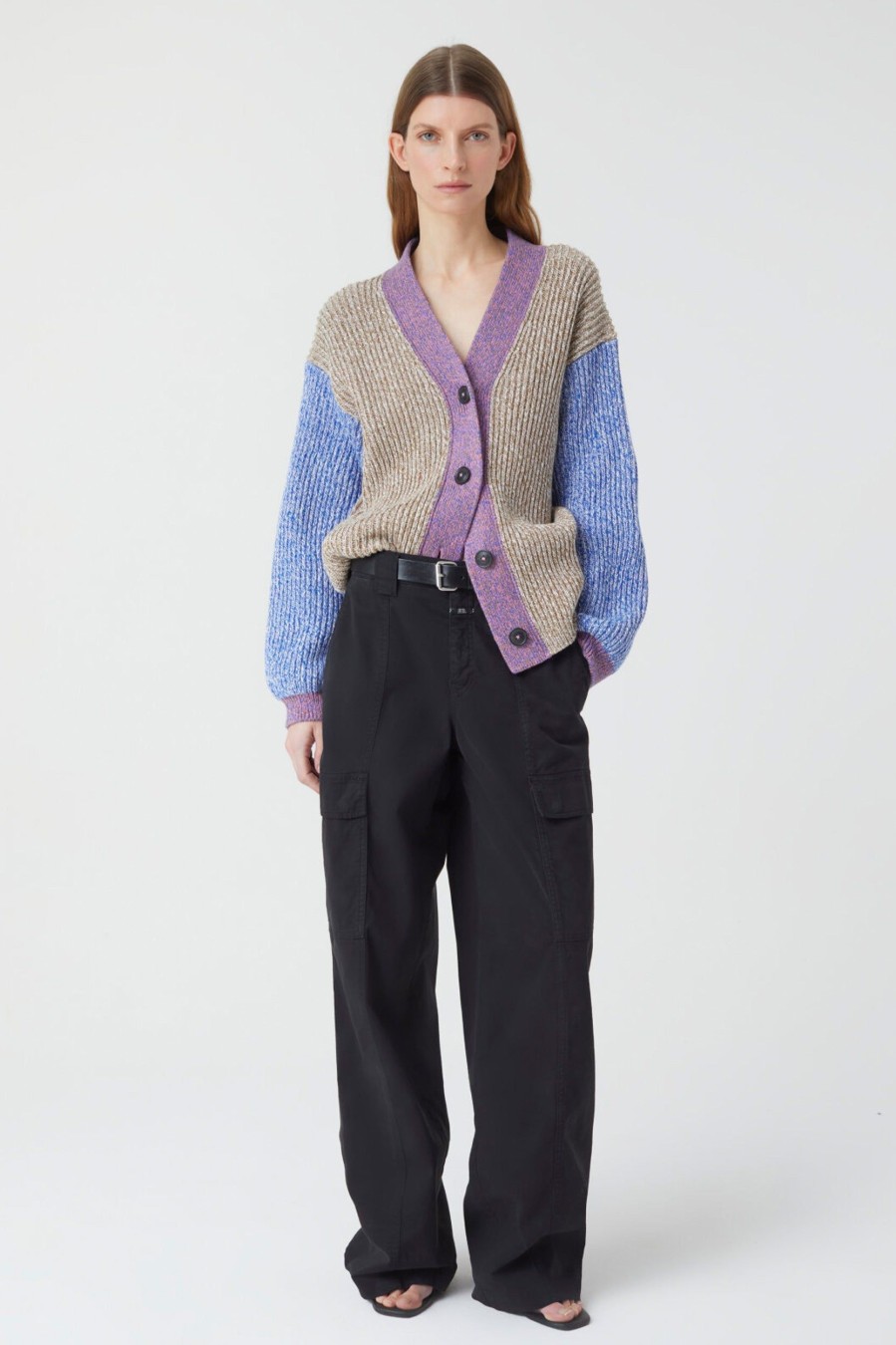 Knitwear And Sweaters CLOSED | Italian Mouline Chunky Cardigan Multi