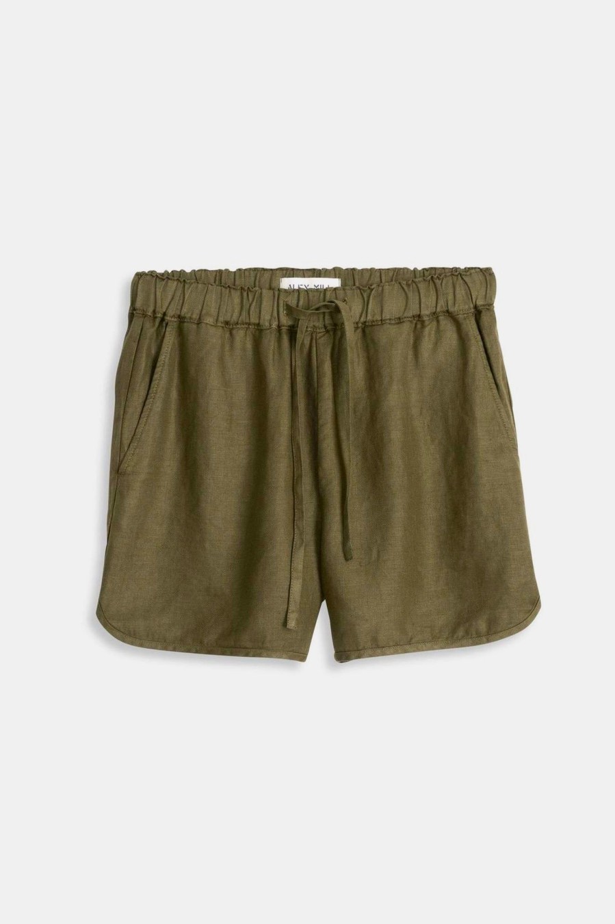 Shorts Alex Mill | Sunny Linen Shorts In Deep Olive Green