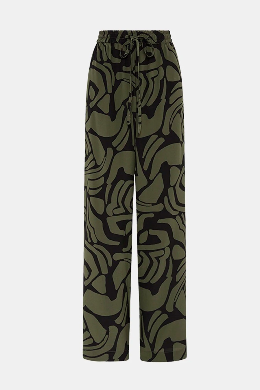 Trousers Matteau | Drawstring Trouser In Pebble Green