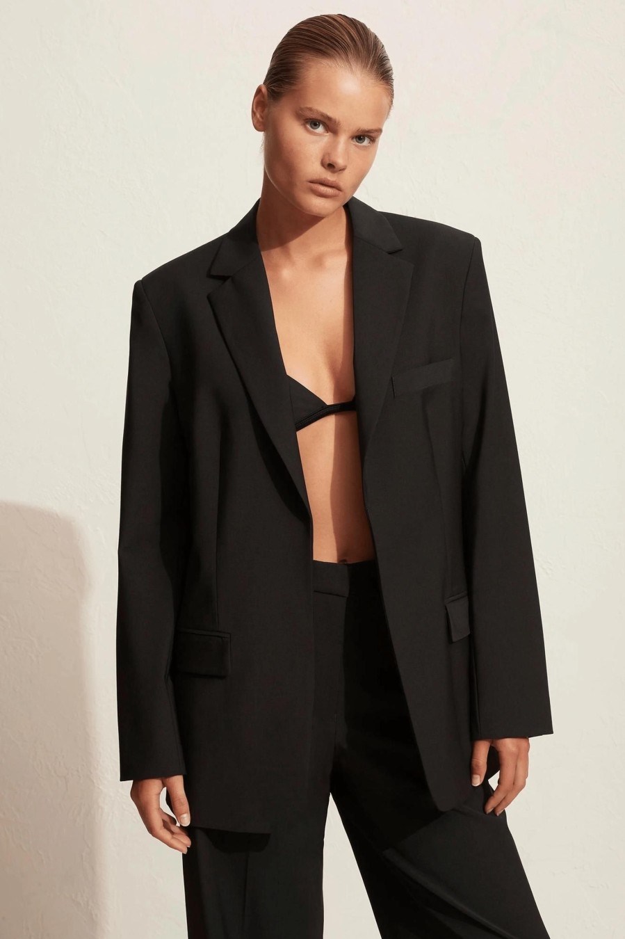 Coats And Jackets Matteau | Relaxed Tailored Blazer In Black