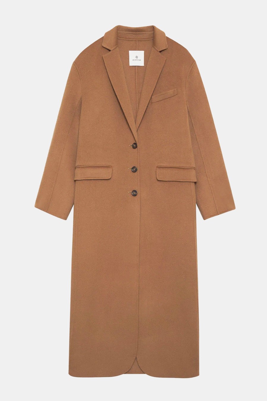 Coats And Jackets Anine Bing | Quinn Coat In Camel Cashmere Blend Neutrals