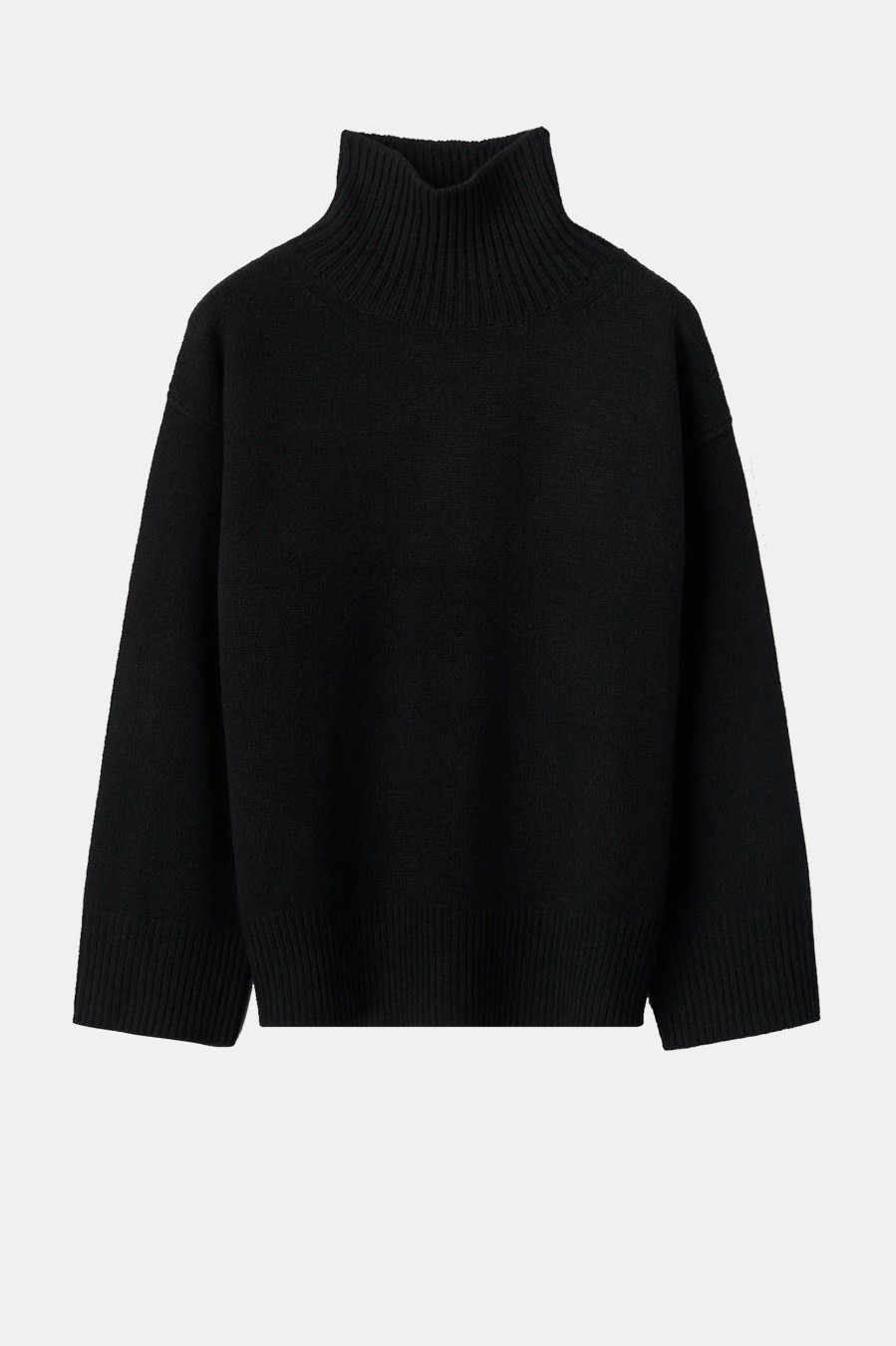 Knitwear And Sweaters Soft Goat | Boyfriend Cashmere Turtleneck In Black