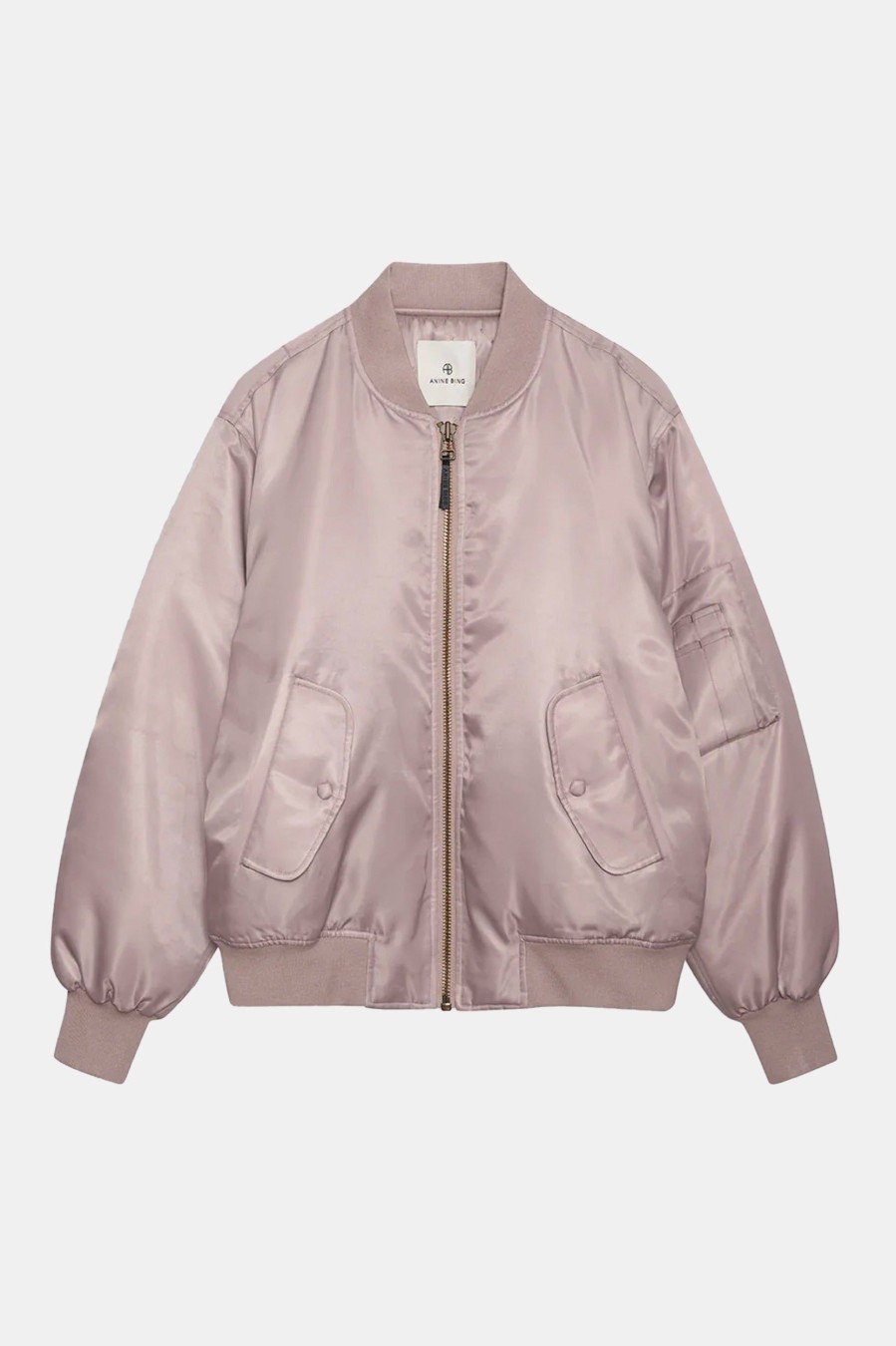 Coats And Jackets Anine Bing | Leon Bomber In Champagne Neutrals