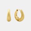 Jewellery Mineraleir | Primrose Hoop In Gold 18Kt Brushed Gold Plated Sterling Silver