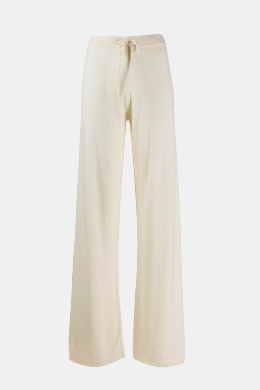 Trousers Chinti & Parker | Wide Leg Cashmere Pants In Bone Neutrals