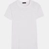 Tops And Shirts ATM Anthony Thomas Melillo | Slub Jersey Schoolboy Crew Tee In White