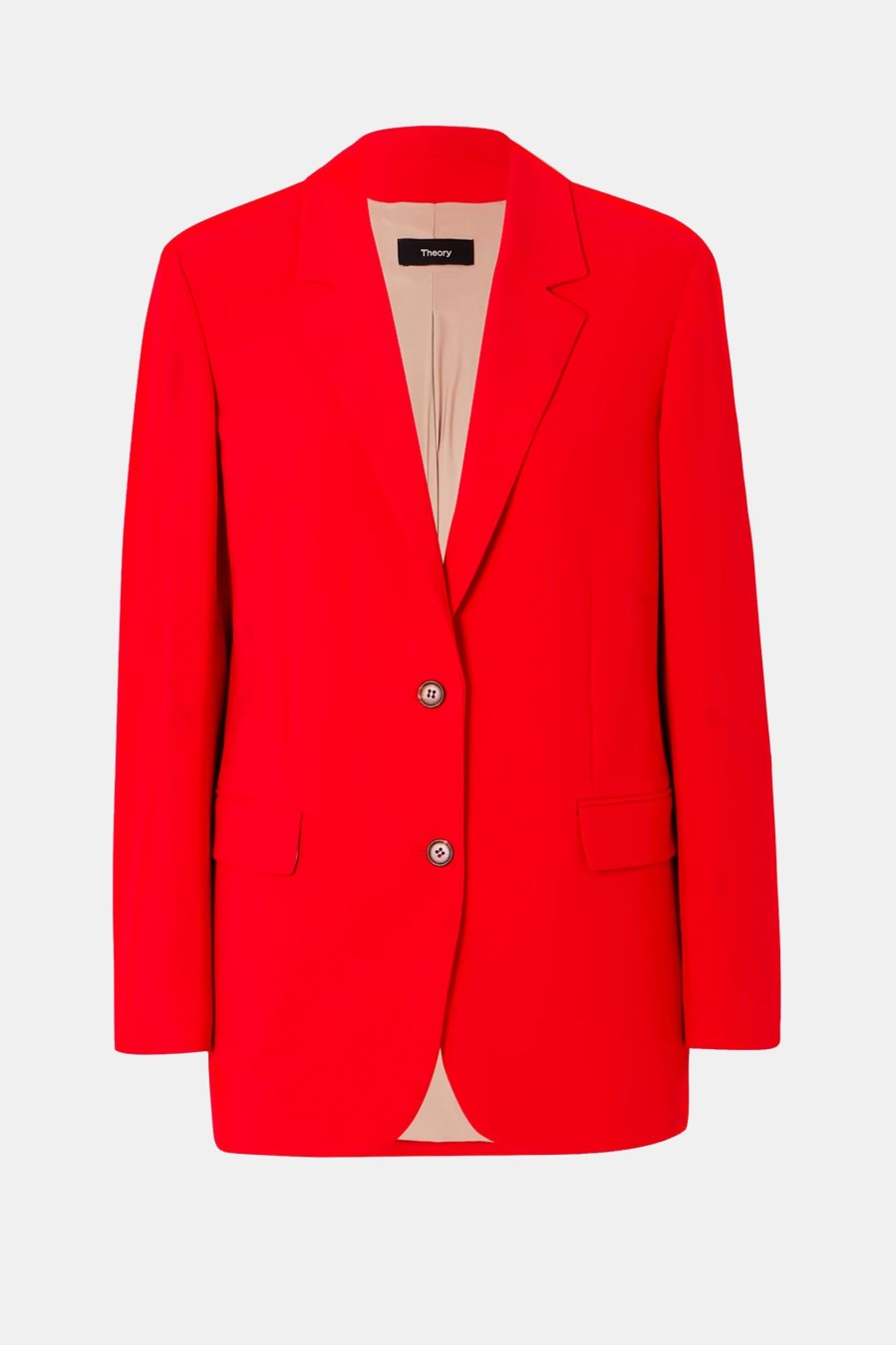 Coats And Jackets Theory | Tailo Slim Blazer In Geraniun Red