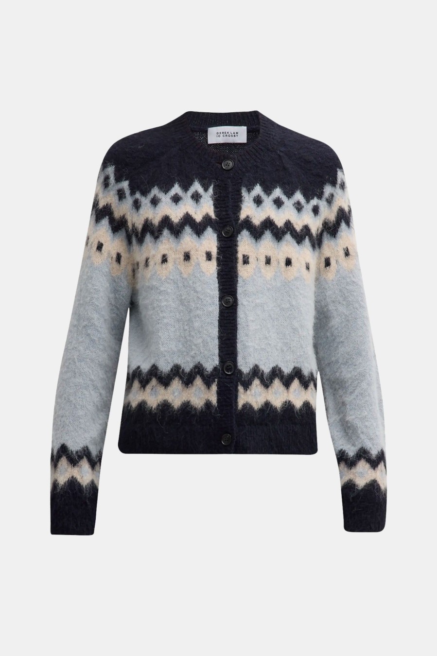 Knitwear And Sweaters Derek Lam 10 Crosby | Elani Fair Isle Cardigan Multi