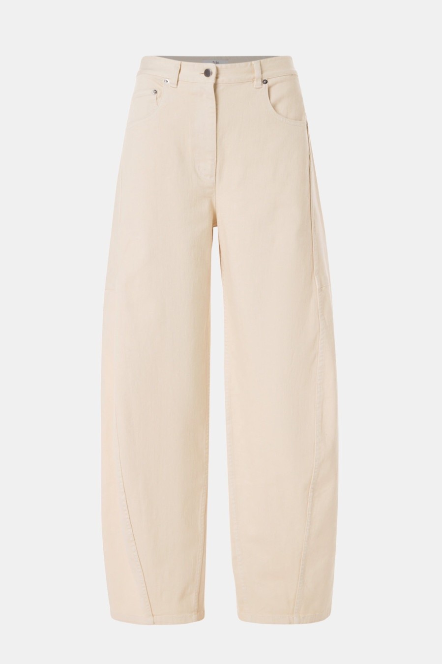 Jeans Tibi | Sid Jean In Ivory - Regular Neutrals