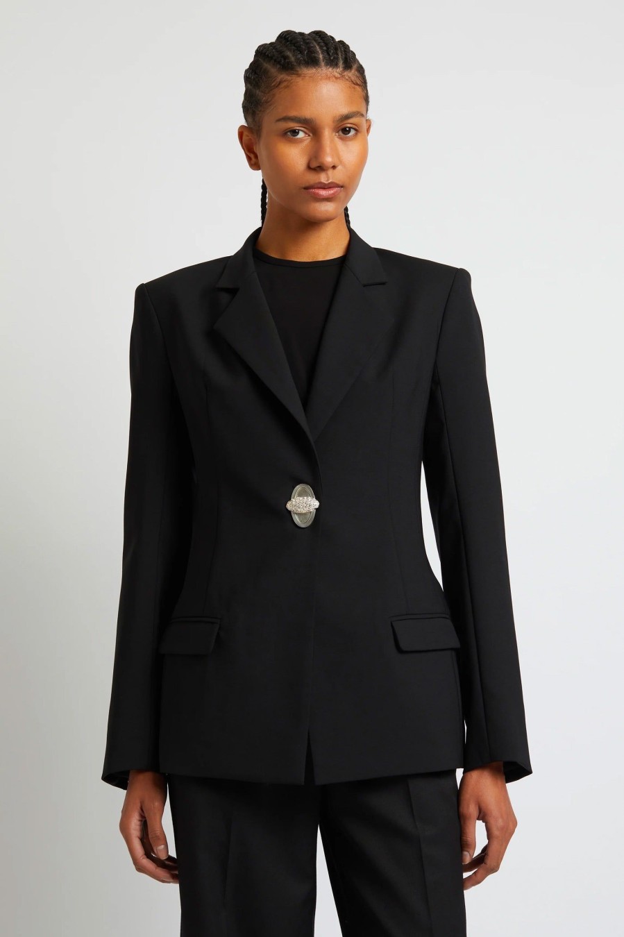 Coats And Jackets Christopher Esber | Racquet Apex Blazer In Black