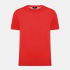 Tops And Shirts Theory | Basic Tee In Regal Wool Geranium Red