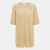 Tops And Shirts POSSE | Dylan Knit Tee In Beige Neutrals