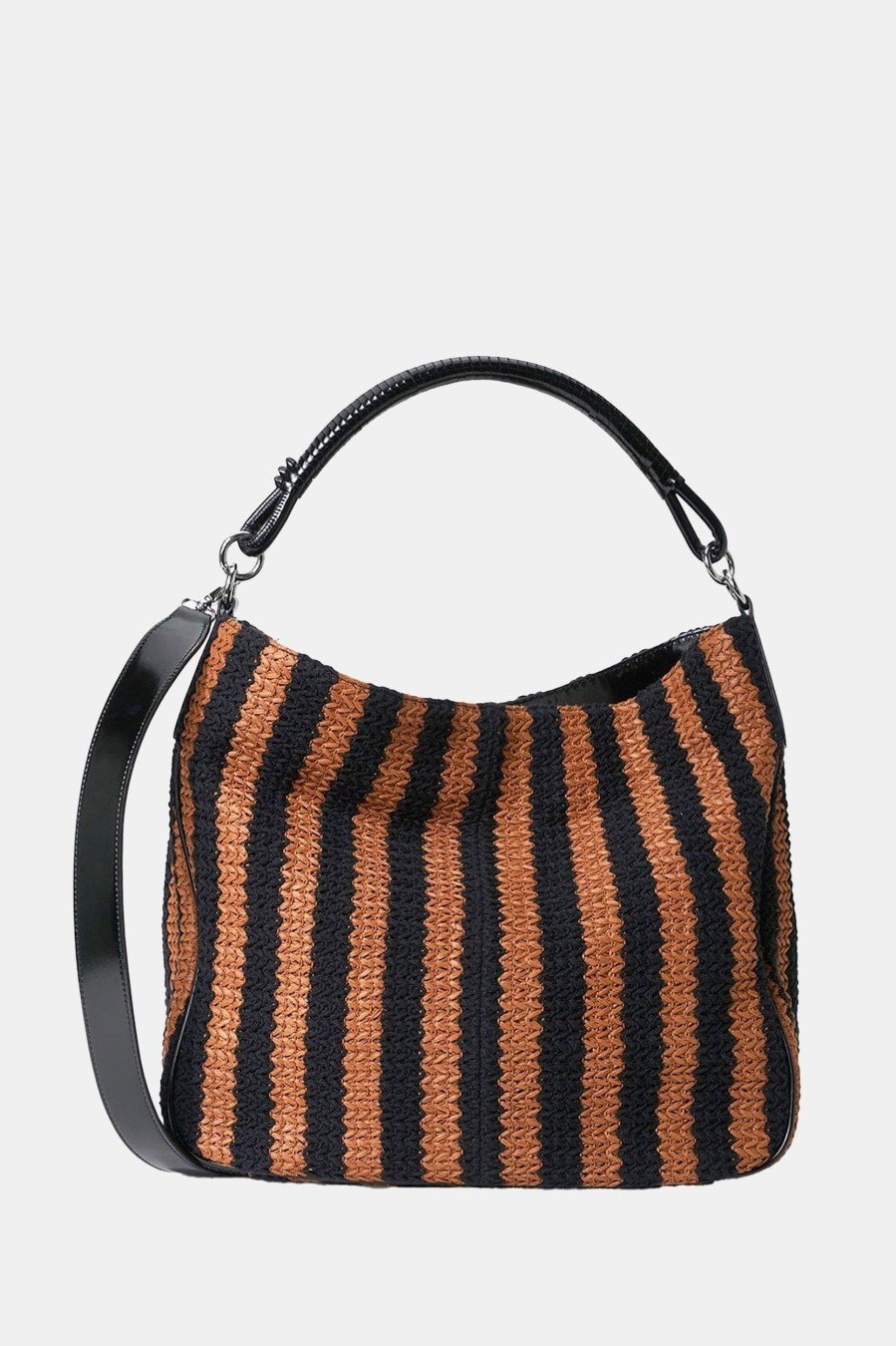 Accessories STAUD | Perry Hobo Bag In Seashore Stripe Multi