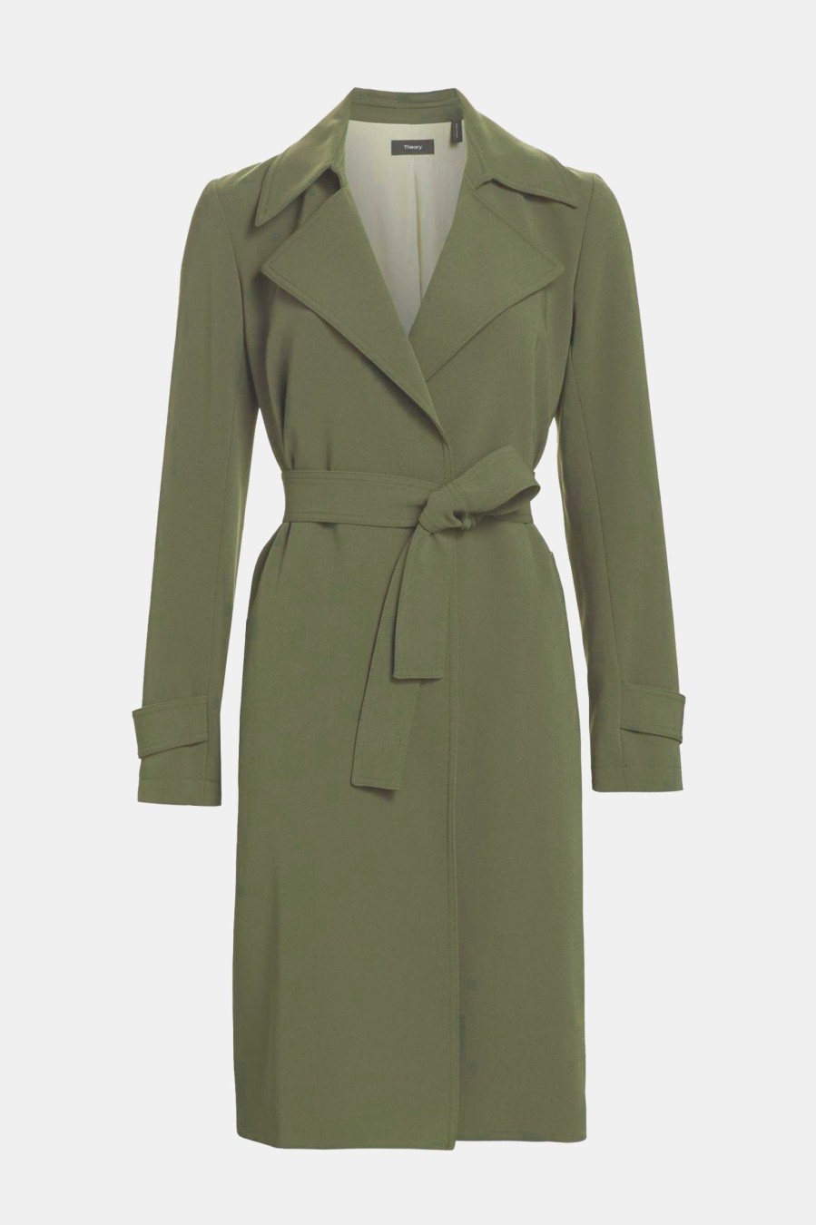 Coats And Jackets Theory | Oaklane Trench Coat In Uniform Green