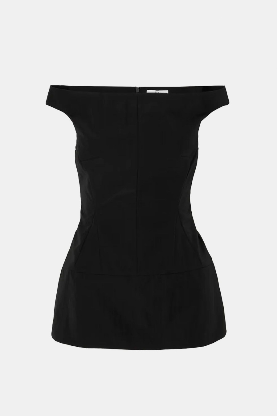 Tops And Shirts Tibi | Schema Sculpted Top In Black