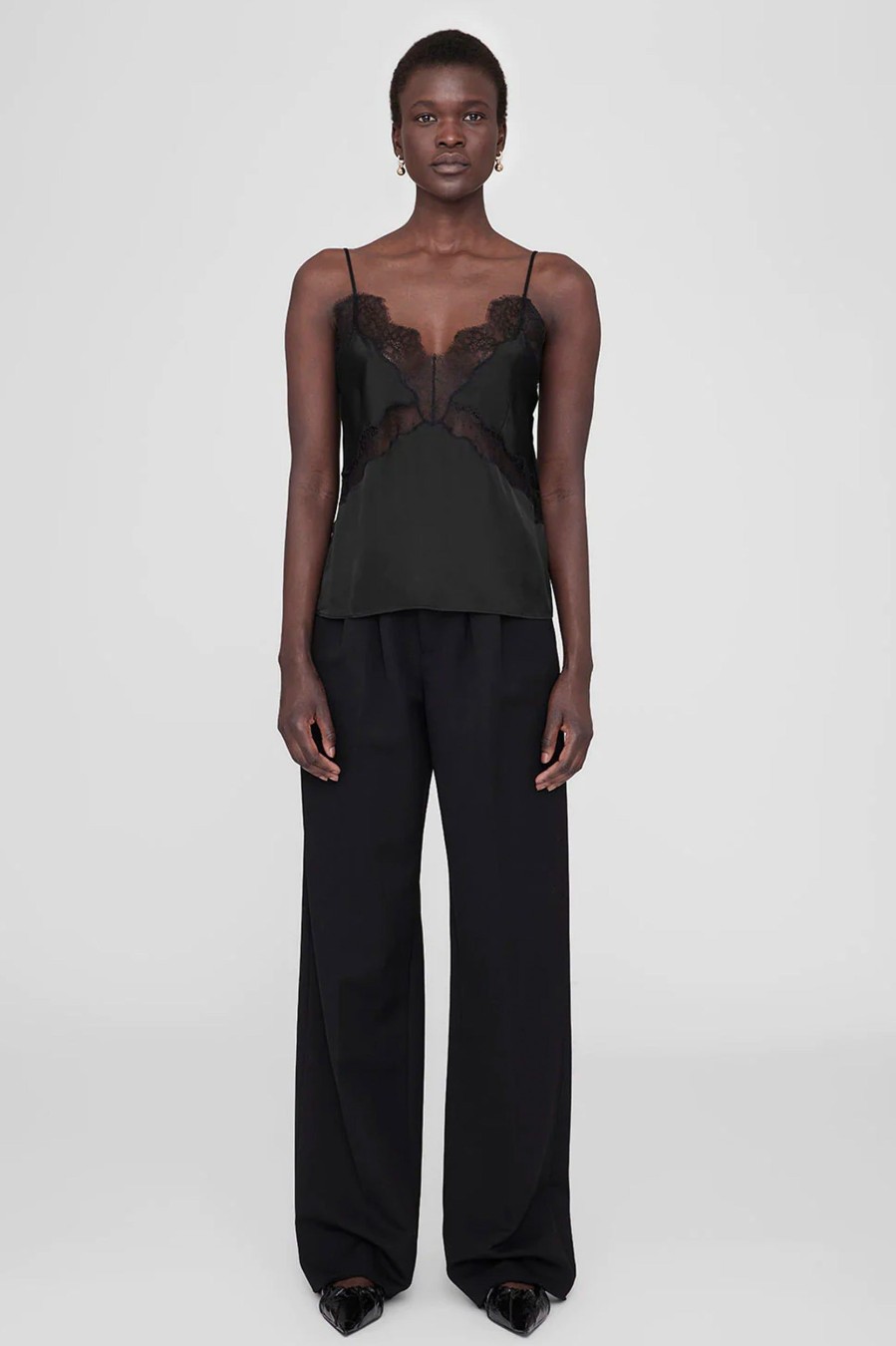 Tops And Shirts Anine Bing | Amelie Camisole In Black