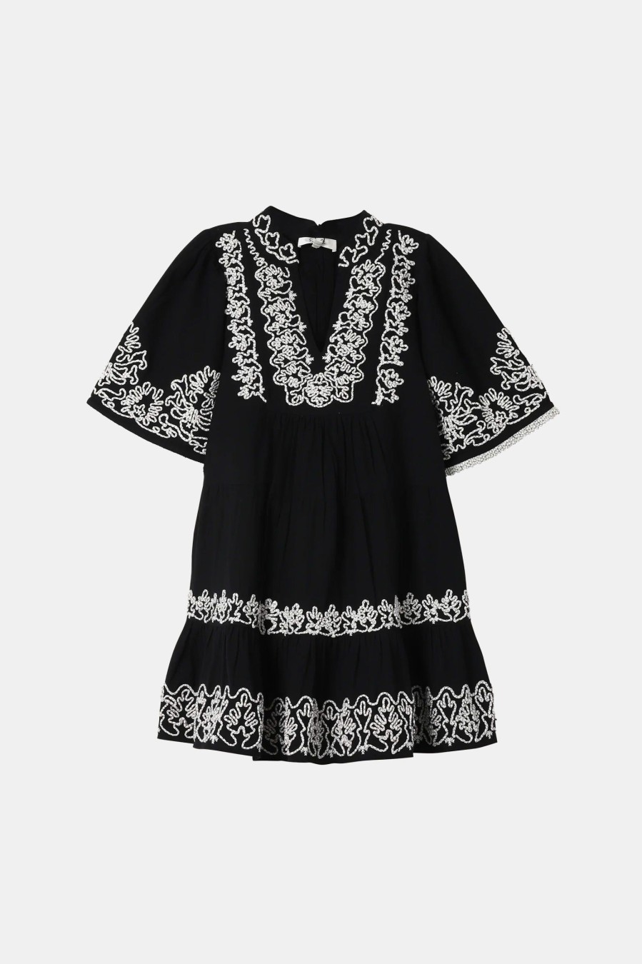 Dresses Sea New York | Cordera Embroidered Tunic Dress Black