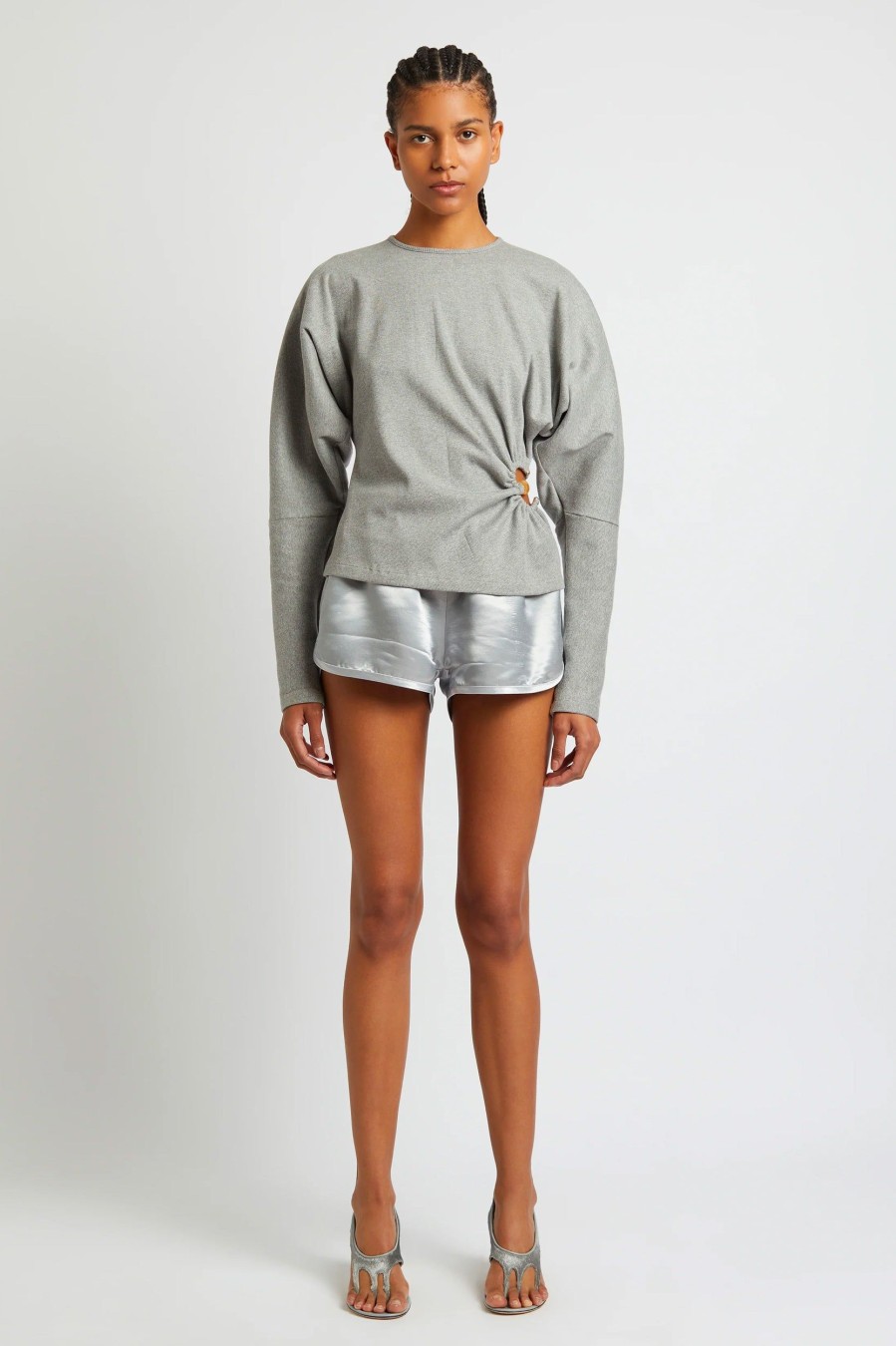 Tops And Shirts Christopher Esber | Callisto Marle Orbit Top In Grey