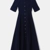 Dresses STAUD | Maxi Joan Dress In Navy Blue