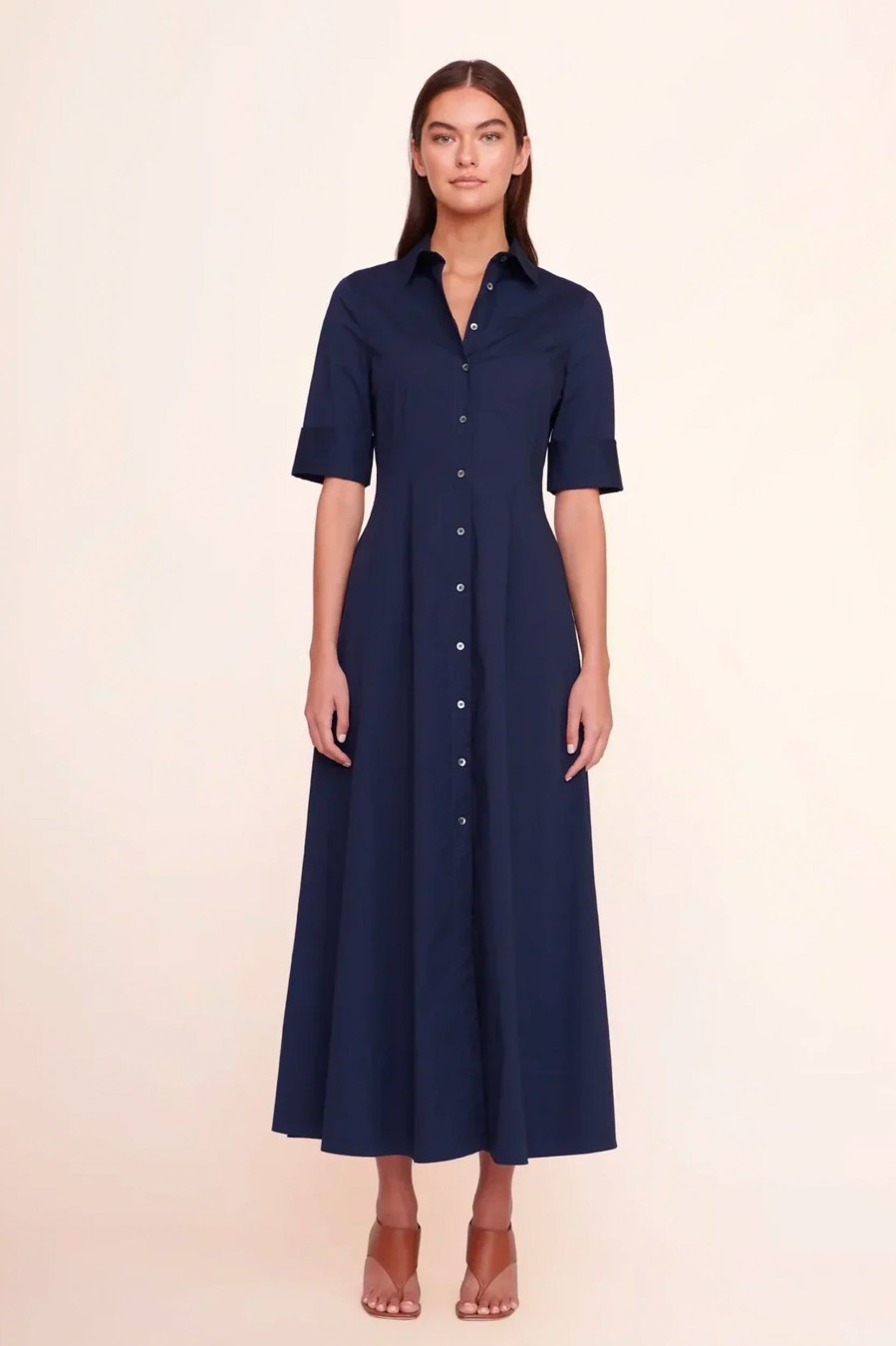 Dresses STAUD | Maxi Joan Dress In Navy Blue