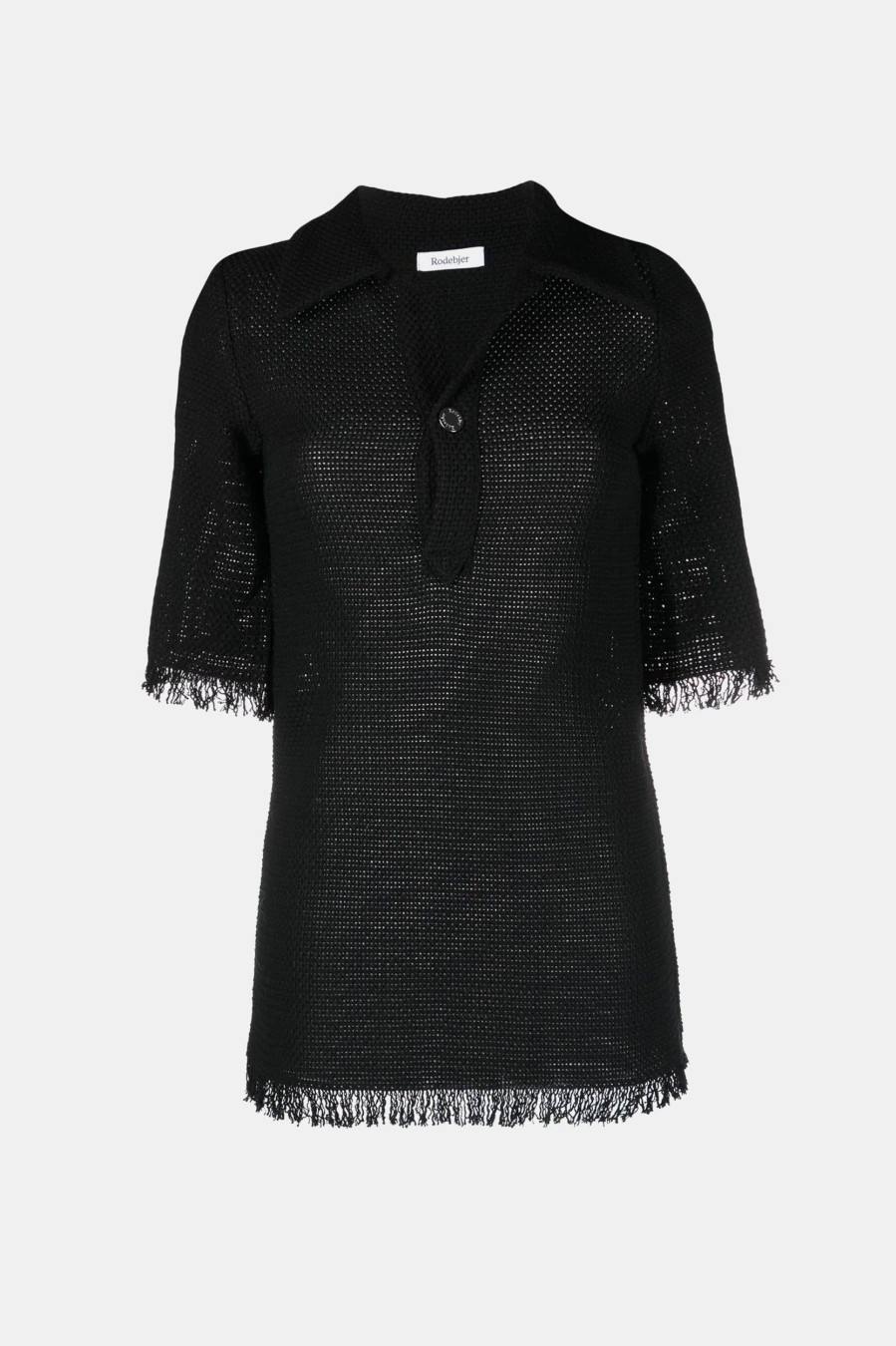 Tops And Shirts Rodebjer | Nuori Knitted Shirt In Black