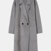 Coats And Jackets Lee Mathews | Florentine Cashmere Cocoon Coat In Grey