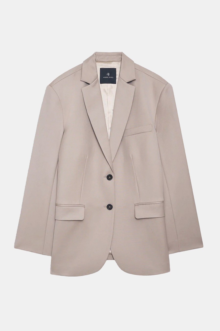 Coats And Jackets Anine Bing | Quinn Blazer In Taupe Neutrals