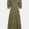 Dresses Veronica Beard | Houghton Dress In Bright Army Green