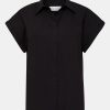 Tops And Shirts Matteau | Relaxed Sleeveless Shirt In Black