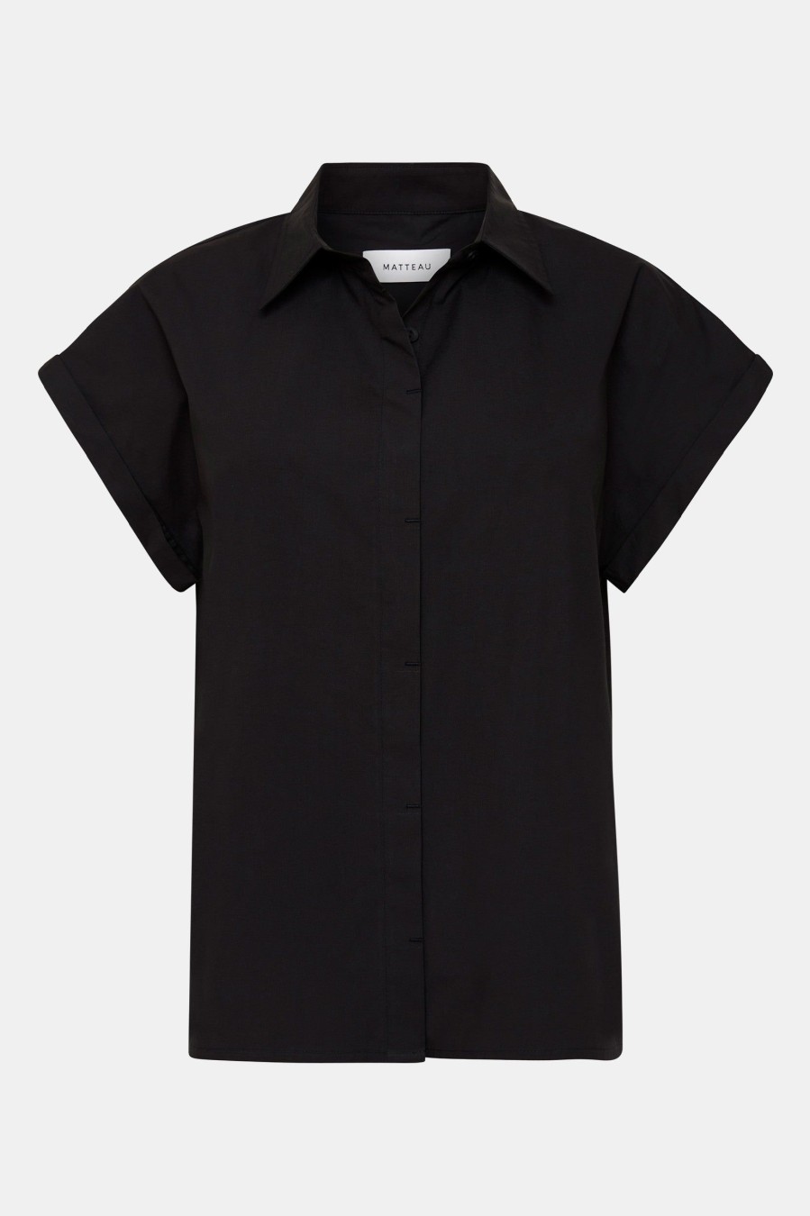 Tops And Shirts Matteau | Relaxed Sleeveless Shirt In Black