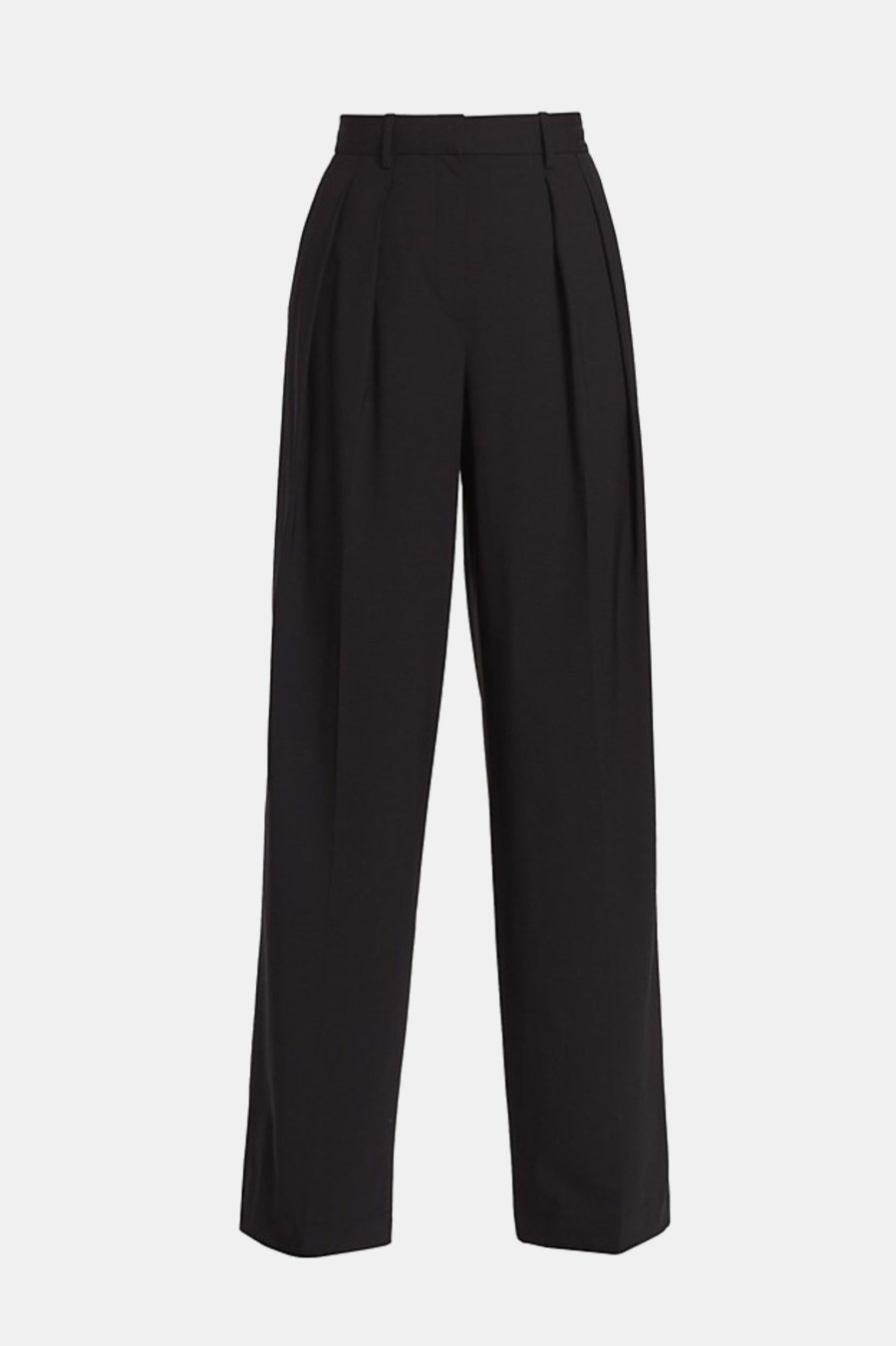 Trousers Theory | Double Pleat Pant In Regular Black