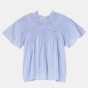 Tops And Shirts Merlette | Bejart Cotton Top In Chambray Blue