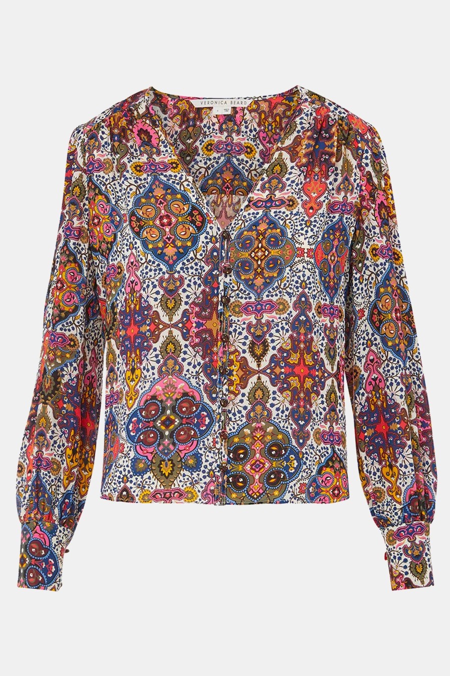 Tops And Shirts Veronica Beard | Sura Tapestry Print Blouse Multi