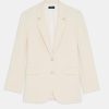 Coats And Jackets Theory | Tailored Slim Blazer In Rice Neutrals