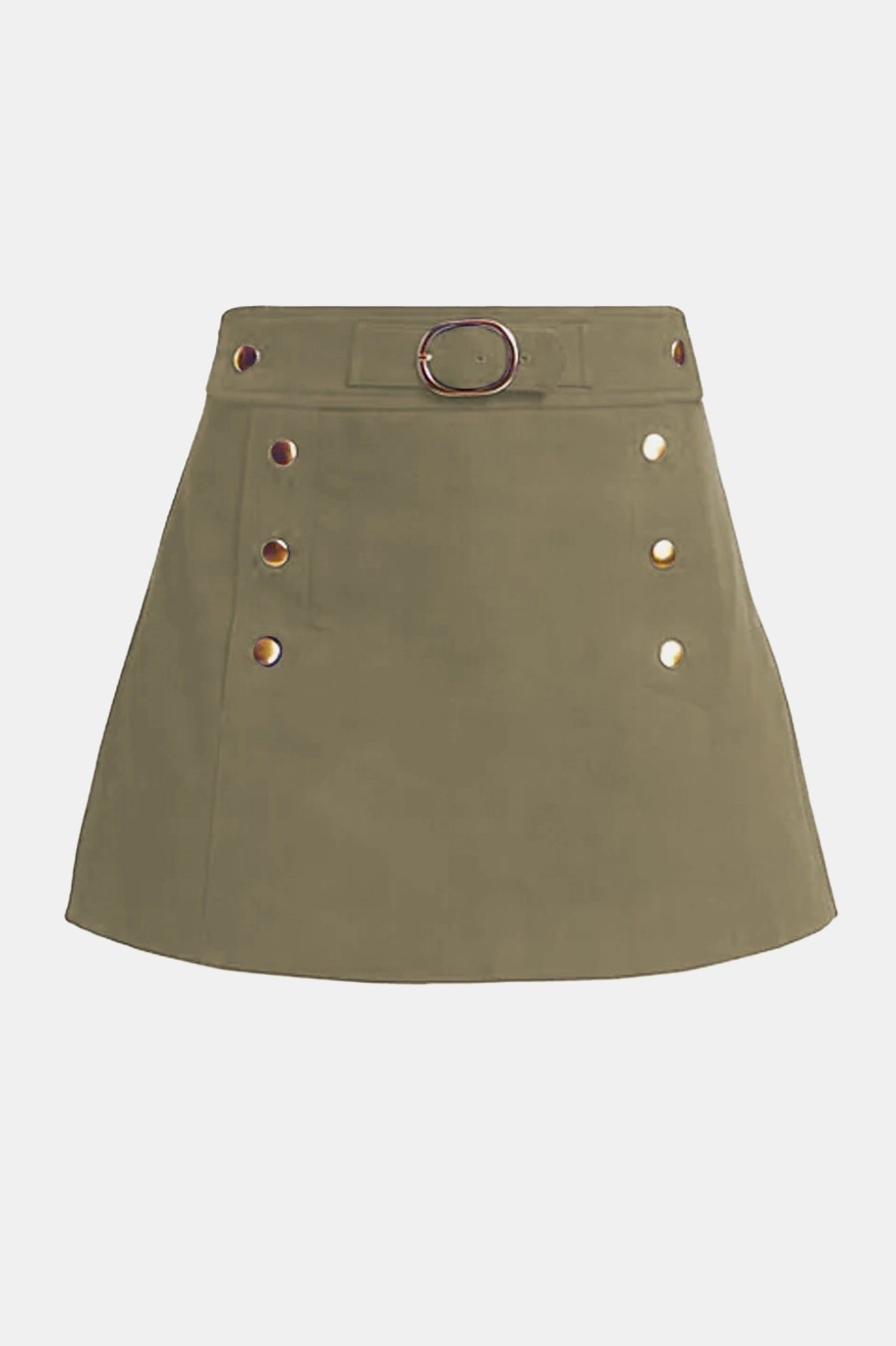 Skirts Derek Lam 10 Crosby | Hester Sailor Skort In Soft Olive Green